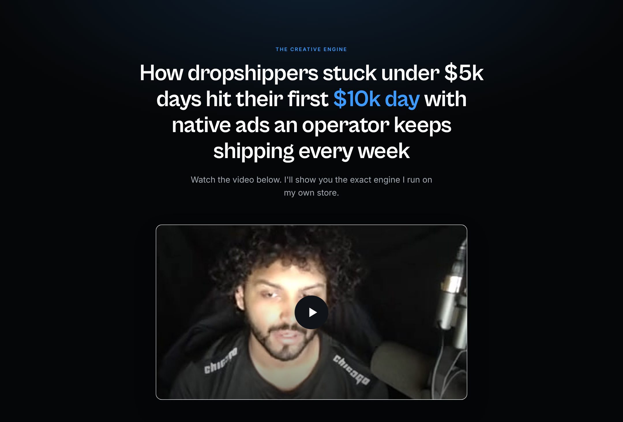 VSL sales page preview